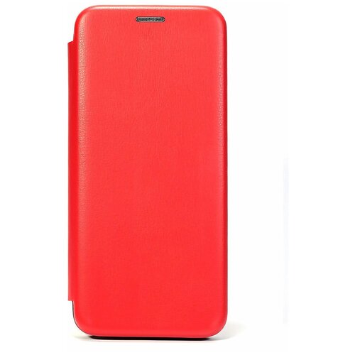 фото Чехол - книжка для xiaomi poco m3, с отделениями для карт + функция подставки, красная мобилиус