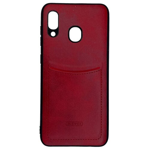 Чехол ILEVEL с кармашком для Samsung A30 / A20 красный