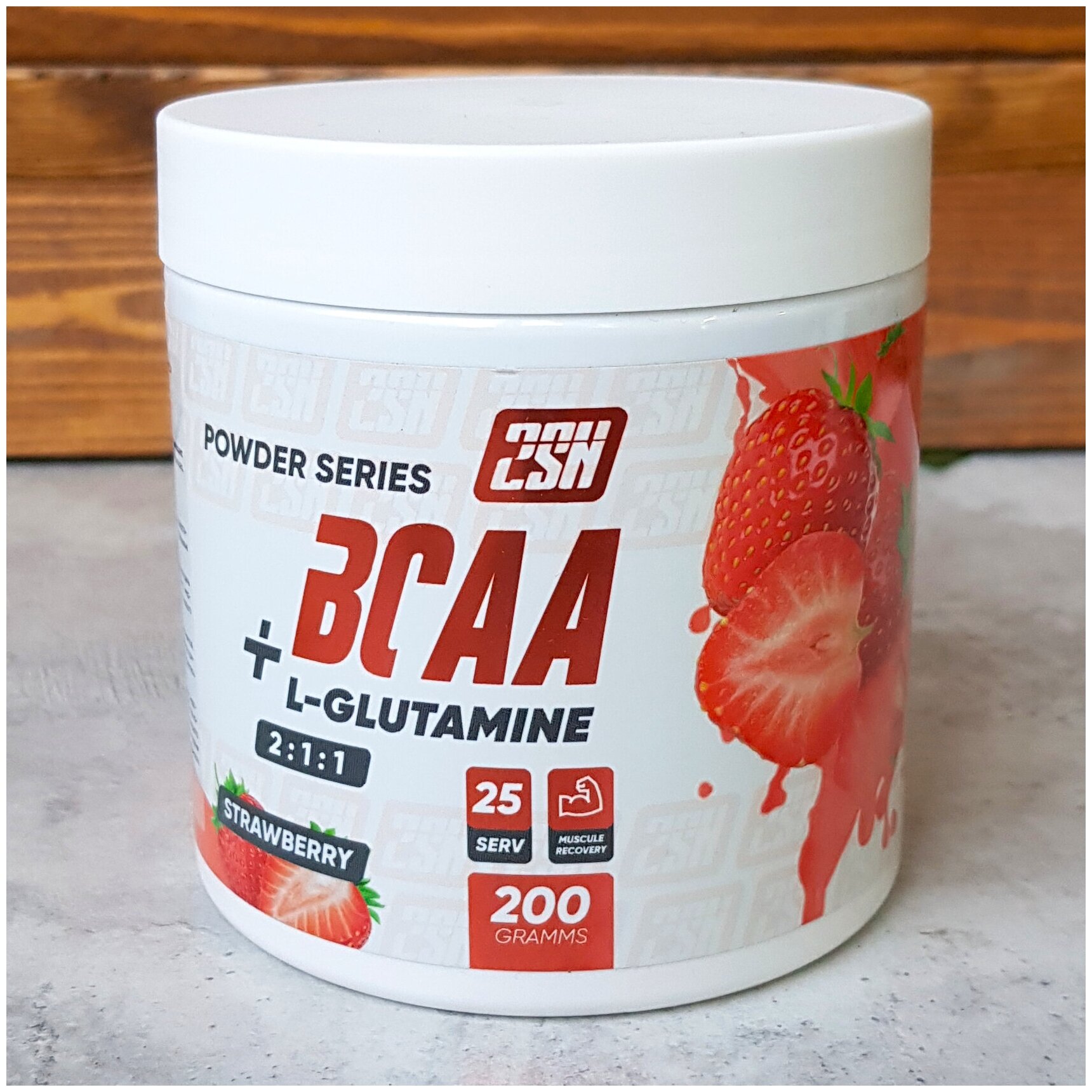 BCAA + L-Glutamine 2:1:1 со вкусом клубники 2SN, 200 г