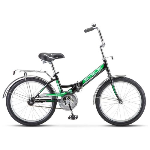 Городской велосипед STELS Pilot 315 Z010 (2021) черный/зеленый 13