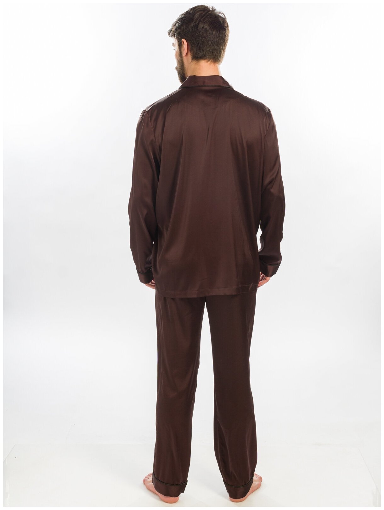 Пижама мужская Nicole Home размер XL коричневая - фотография № 4