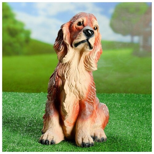 Хорошие сувениры Садовая фигура Собака Спаниель cидящий рыжий, 35х25см