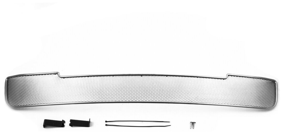 Сетка на бампер внешняя для LADA Granta 2018-, 2 шт, хром, 10 мм / Лада Гранта
