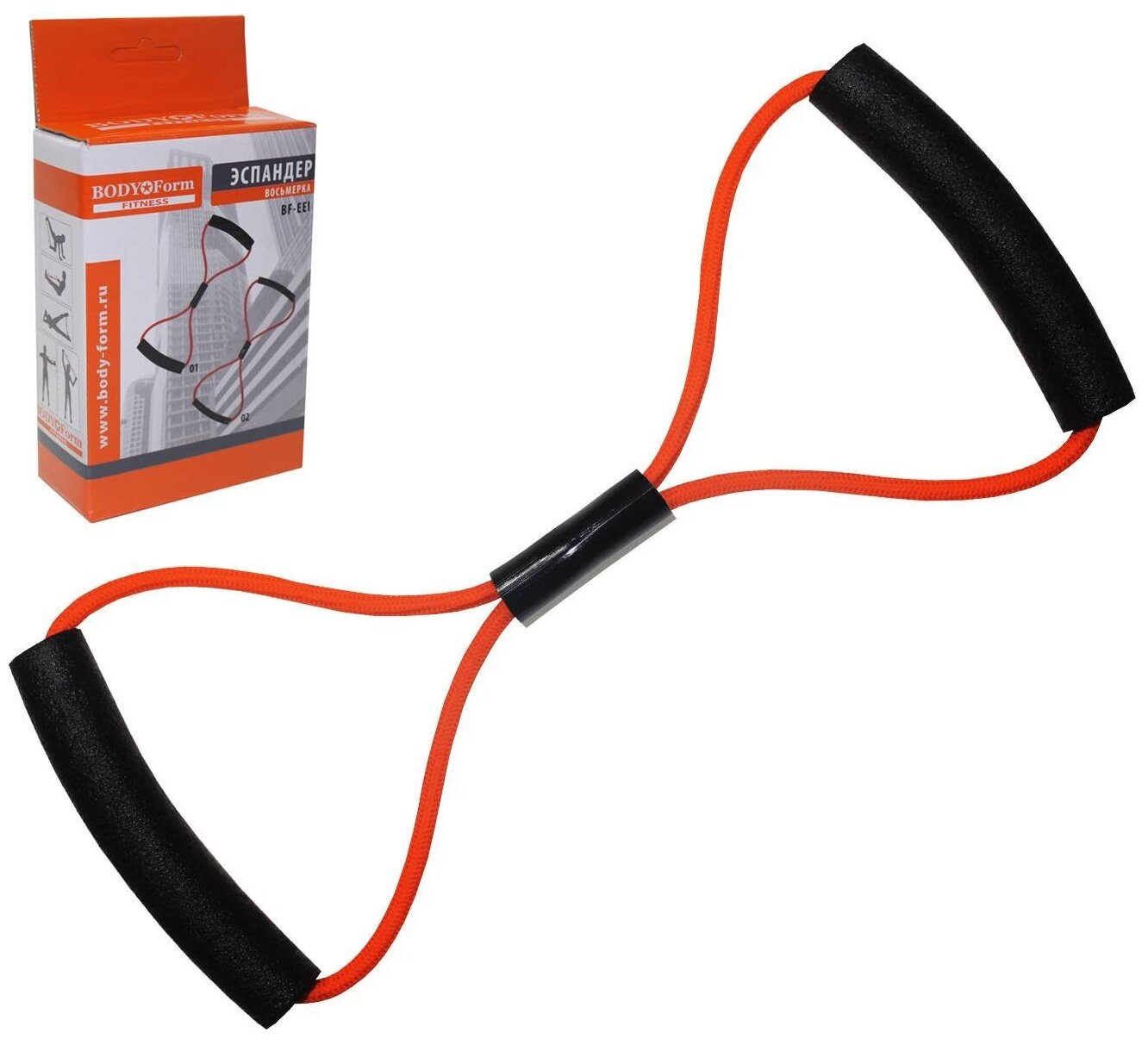 фото BODY Form Эспандер восьмерка BF-EEI 01 (с мягкой ручкой)