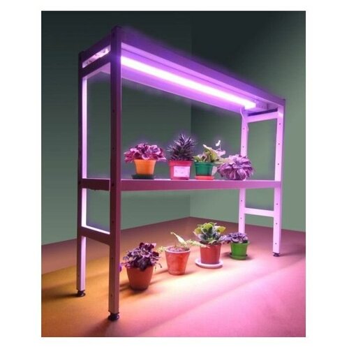 Этажерка для рассады большая c 2-мя фитолампами LED30