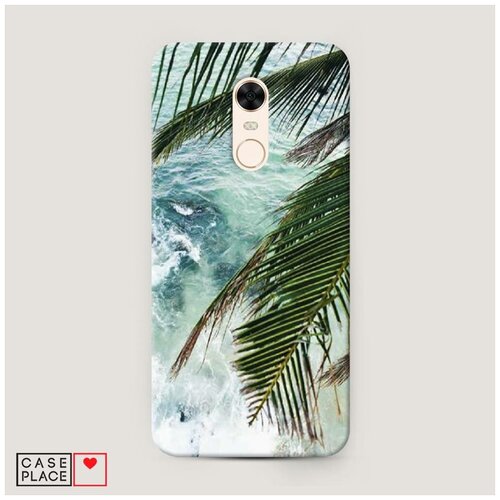 фото Чехол пластиковый xiaomi redmi 5 plus пальмы case place