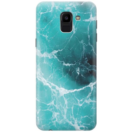 GOSSO Ультратонкий силиконовый чехол-накладка для Samsung Galaxy J6 (2018) с принтом Лазурный океан gosso ультратонкий силиконовый чехол накладка для nokia 7 1 2018 с принтом лазурный океан