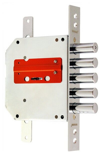Замок врезной Border (Бордер) сувальдный ЗВ8-6 ПК5Т/15 с тягами (прав.) 5 кл. /72201/