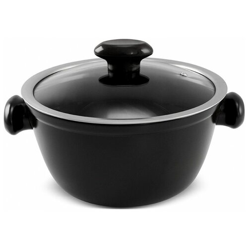 Кастрюля со стеклянной крышкой Chef 3.5 л. шоколад