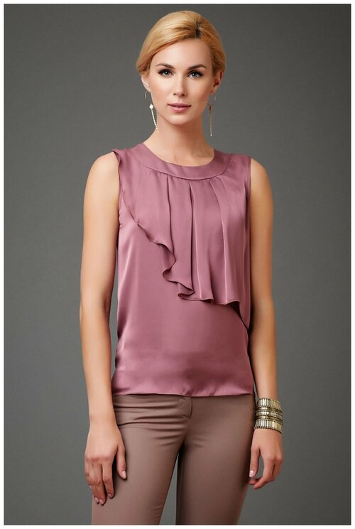 Блуза  Арт-Деко, размер 48, розовый