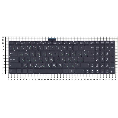 Клавиатура для ноутбука Asus X555L A551C A555 черная клавиатура для ноутбука asus a553 d553 k555 x555 x553 x502 series плоский enter черная без рамки 0knb0 612aru00 9z n9dsu 20r