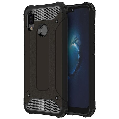 фото Чехол-бампер mypads для huawei p smart z/huawei y9 prime 2019 противоударный усиленный ударопрочный черный