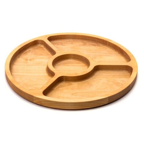 Менажница деревянная круглая (4 секции) 933341МР Мастер Рио