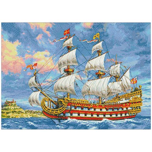 Алмазная мозаика Гранни «Морской путник» (полная выкладка, 50х70 см, квадратные стразы)