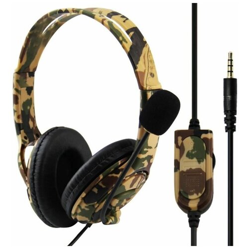 Гарнитура проводная Gaming Headset Green Camouflage Зеленый камуфляж P4-890 PRO 2190₽