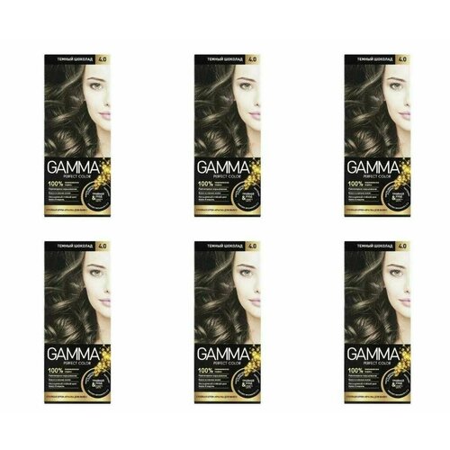 Свобода Краска для волос Gamma Perfect Color Темный шоколад 4.0, 50 мл, 6 шт