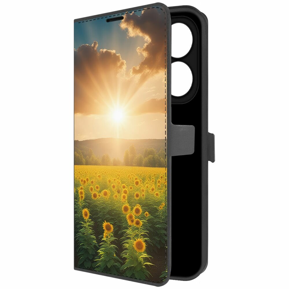фото Чехол-книжка Krutoff Eco Book для INFINIX Smart 8 Plus Солнечно (черный)