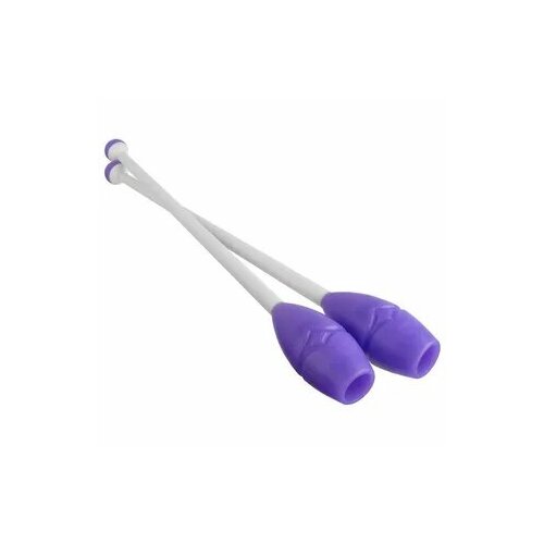 Булавы для худ. гимнастики вставляющиеся/АВ246R/41/бело фиолетовый