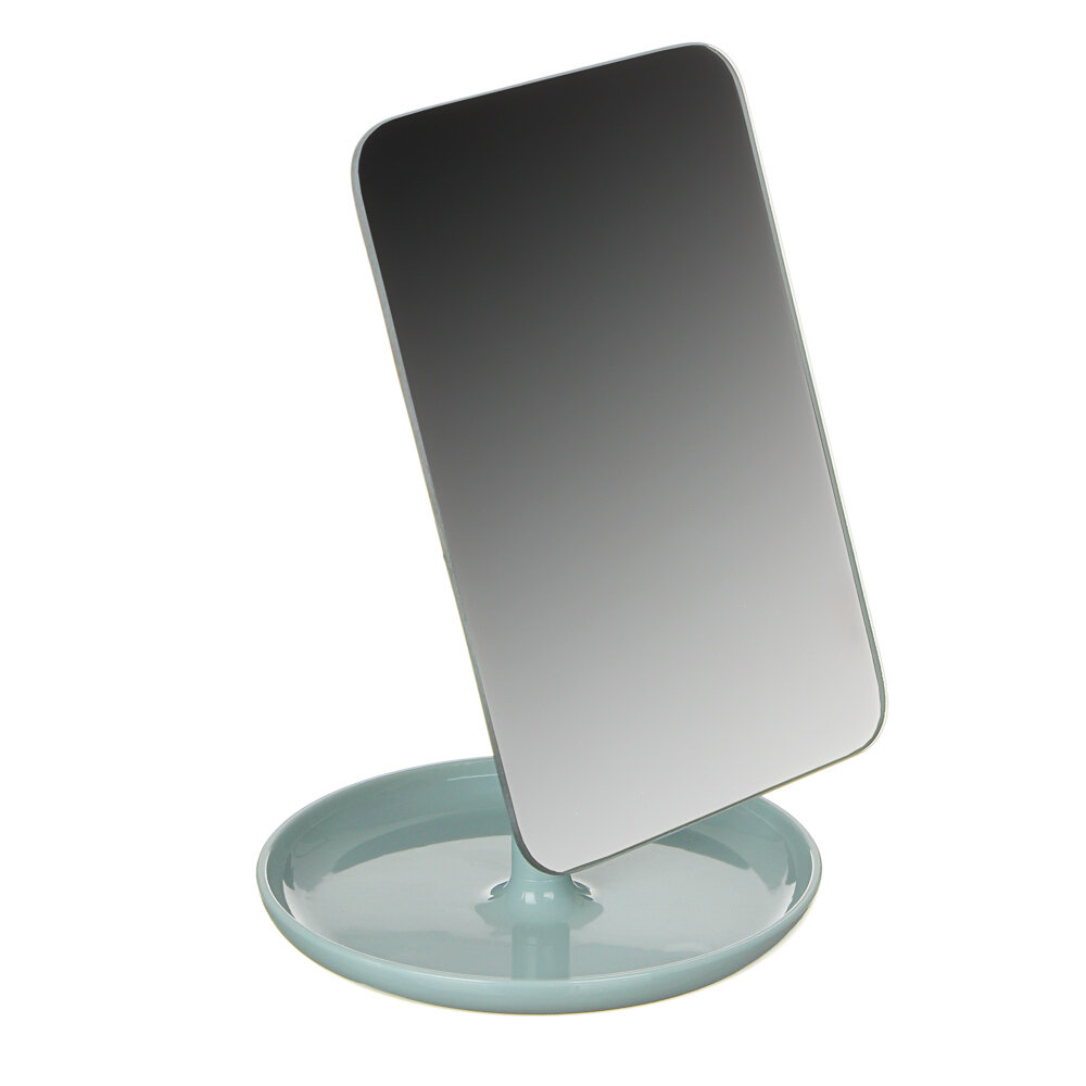 Зеркало настольное ЮниLook, пластик, стекло, 12,5х24см, 3 цвета