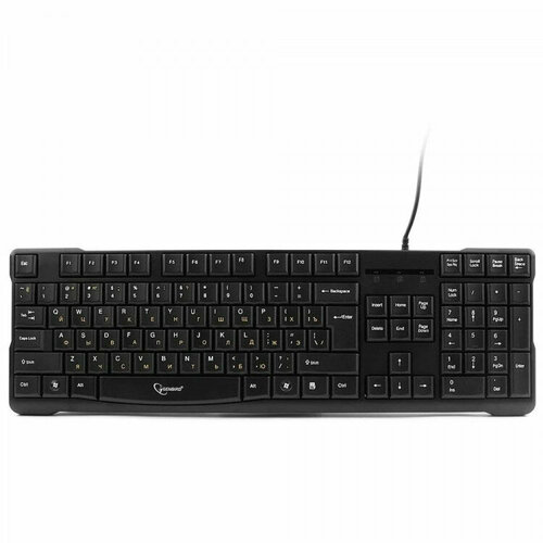 Клавиатура провод Gembird KB-8355UBL USB черный104 клавиши кабель 185м цв черный 93100₽