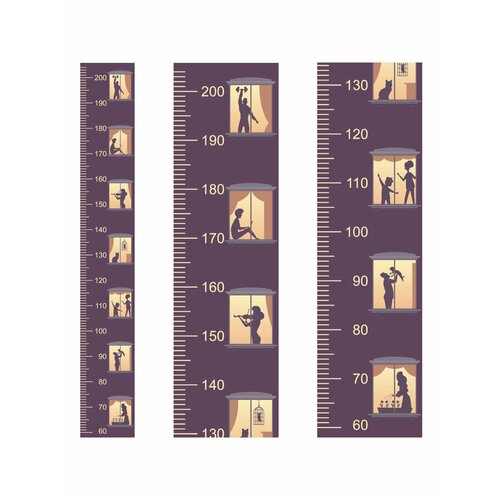 Ростомер самоклеящийся на прозрачной пленке 