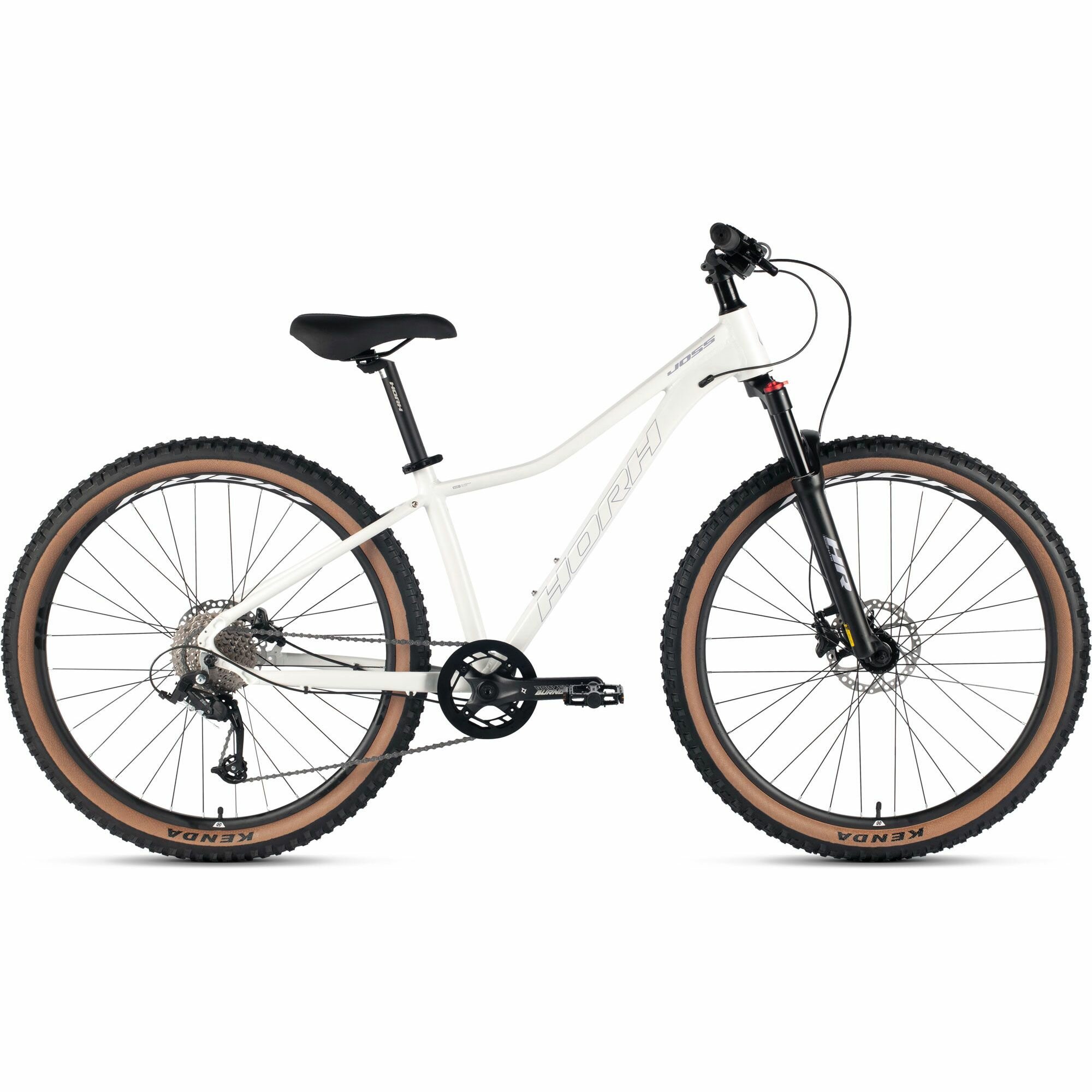 Велосипед горный Horh Joss JHD 7.0 27.5" (2024) White-Pink, взрослый, женский, алюминиевый, 8 скоростей, дисковые гидравлические тормоза, размер рамы 15, рост 160-170 см