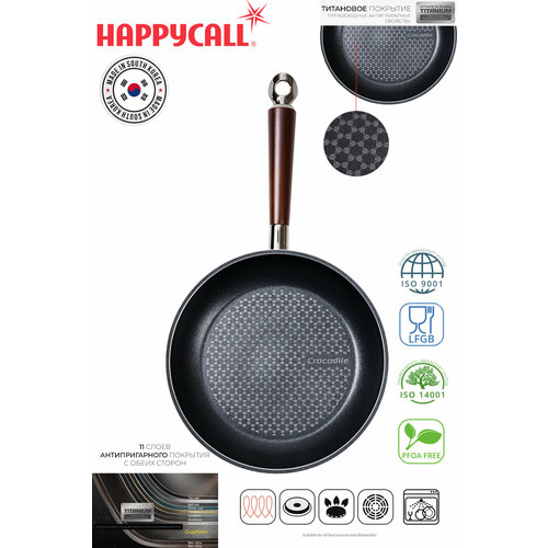 Сковорода Happycall Crocodile 24 см