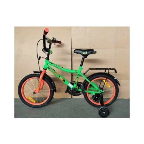 Велосипед двухколесный Slider Pro. Диаметр колес 14 дюймов. (Цвет: зел. оранж. черн) велосипед детский slider it107632