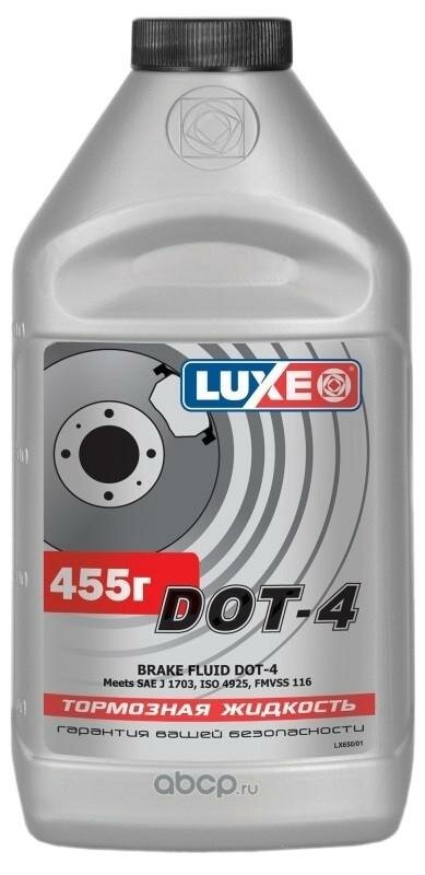 Жидкость тормозная Luxe DOT-4 серебр. кан. (0.455 кг) Спецификации FMVSS 116: DOT 4 Объём. л: 0.455 EAN-13: 4606882007715 Тип: тормозные жидкости