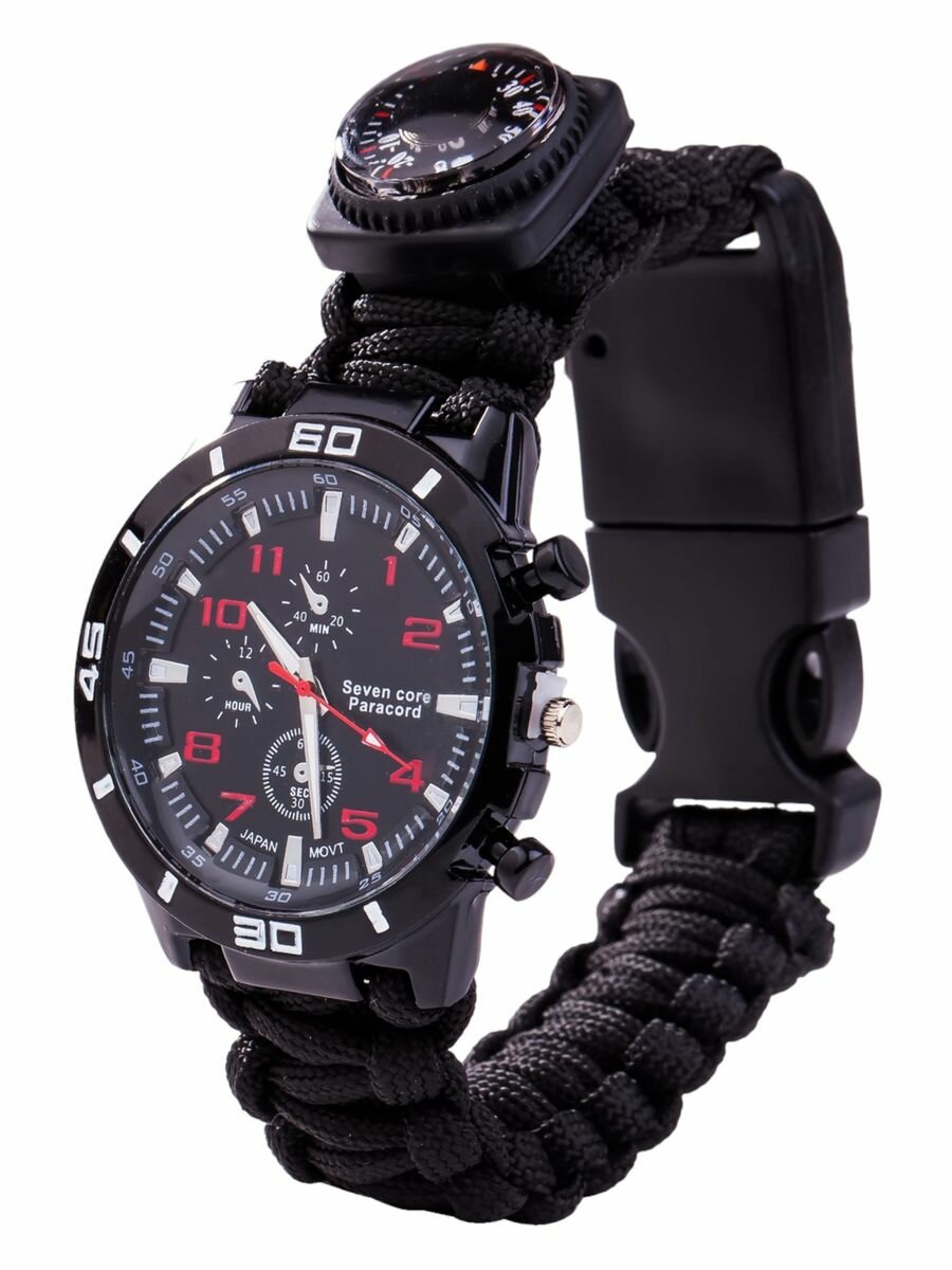Мужские наручные часы с компасом - идеальный выбор для любителей активного отдыха 22 см