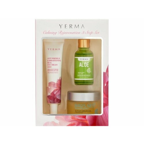 Набор по уходу за кожей лица и вокруг глаз YERMA Calming Rejuvenation 3-Step Set