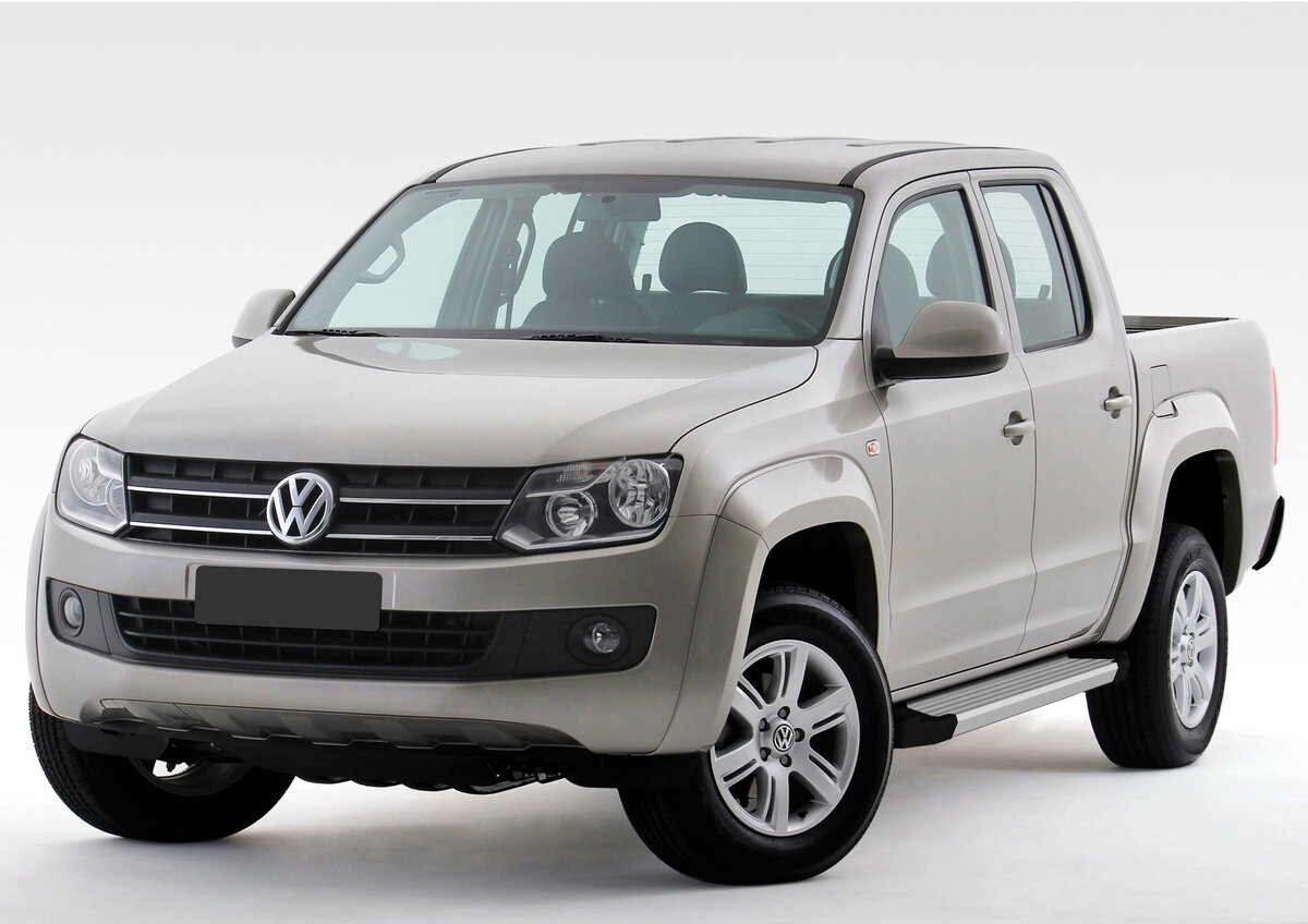 Пороги на автомобиль "Silver" Rival для Volkswagen Amarok 2010-2016, 193 см, 2 шт, алюминий, F193AL.5803.1
