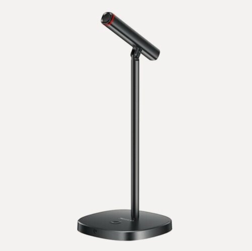 Изображение товара Настольный USB микрофон YESIDO KR18, Всенаправленный на 360 градусов, Шумоподавление, Алюминий, Серый