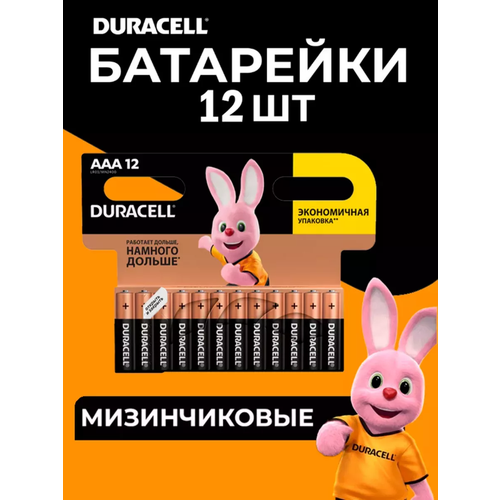 Батарейки мизинчиковые Duracell ААА Дюрасел ААА / 12 шт.