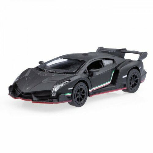 Машинка Kinsmart Lamborghini Veneno 1:36 (черная), арт. КТ5367/2 машина радиоуправляемая lamborghini veneno 27044 1 шт