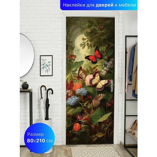 Самоклеящаяся пленка для мебили и дверей 80х210 см. Интерьерная наклейка на дверь.