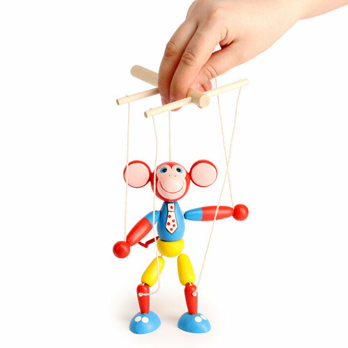 Марионетка Обезьяна комплект из 2 шт 2810₽