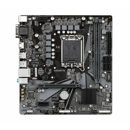 Материнская плата Gigabyte H610M H V2 DDR4 (Socket1700, H610, mATX,2DDR4, M.2, PCI-E16, PCI-E,4SATA3, VGA, HDMI, PC3200) мп gigabyte b560m h 2ddr4 1pci e16 1xpci e x1 2m2 4sata3 2usb3 4usb2 vga hdmi