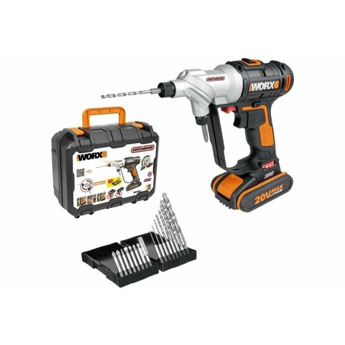 Шуруповерт дрель аккумуляторная WORX Switchdriver WX1762 дрель-шуруповерт АКБ и ЗУ в комплекте 16790₽