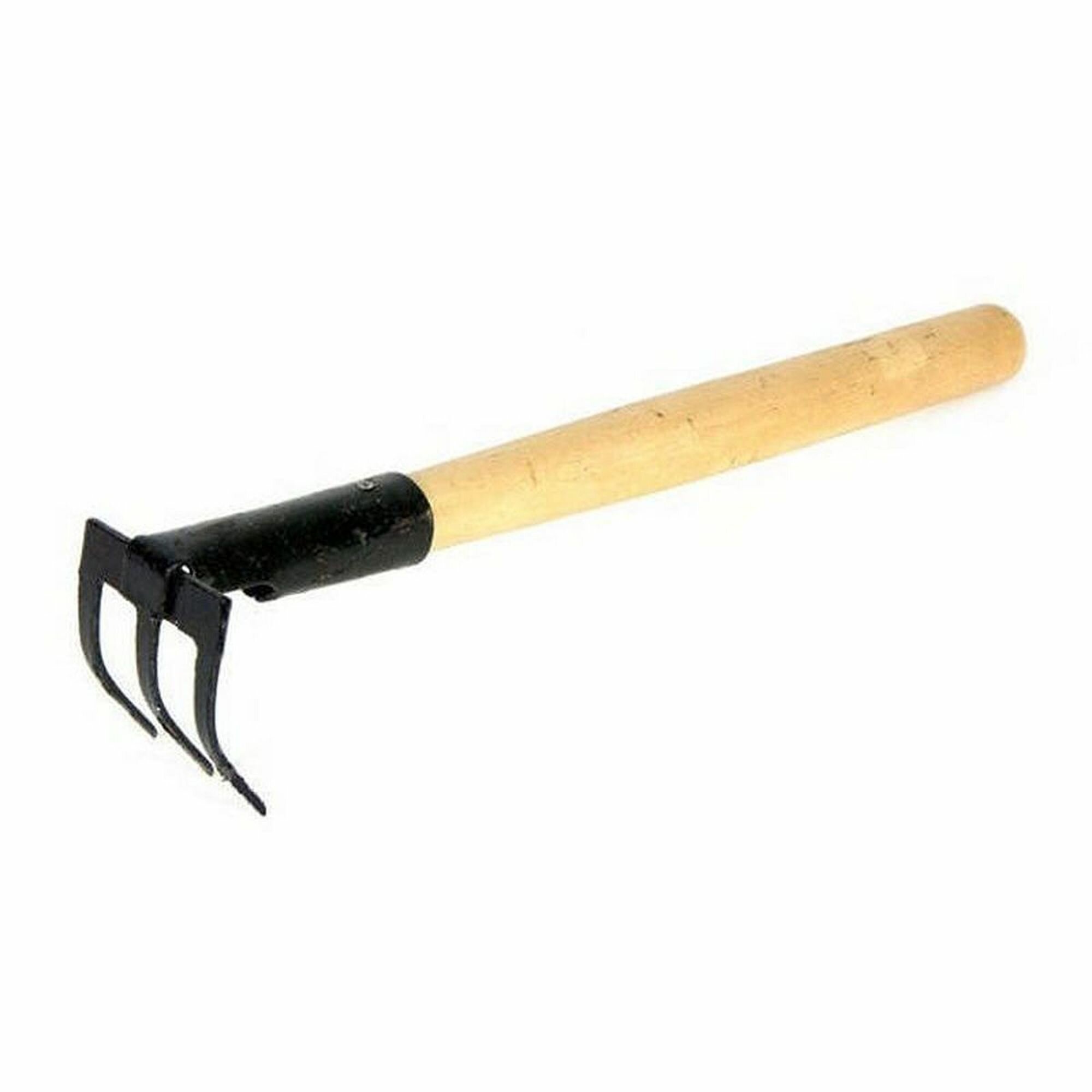 Грабли 3-х зубые прямые, эмаль с/ч ГП-3 РусТрейд