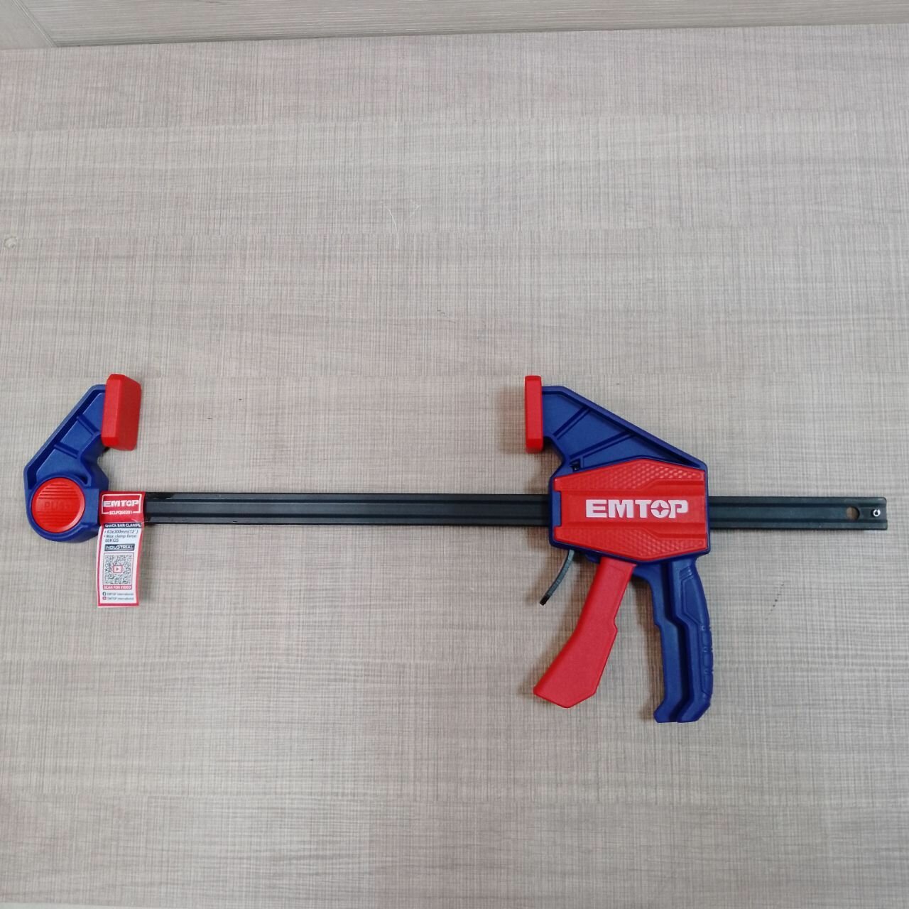 Изображение Струбцина EMTOP, быстрозажимная, 63х300 мм , сжатие 60 кг