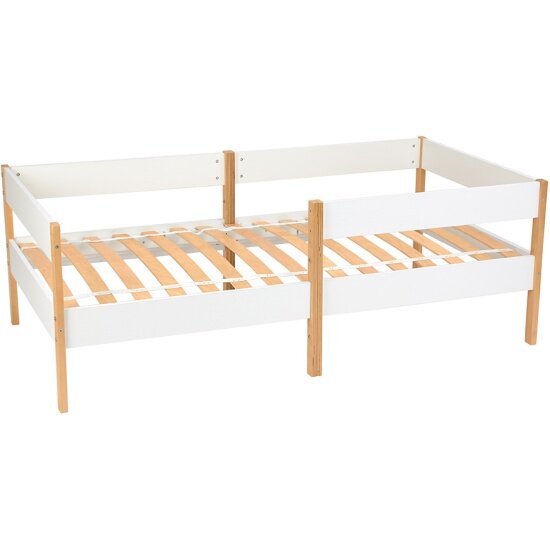 фото Подростковая кровать Polini kids Simple 3435, белый-натуральный