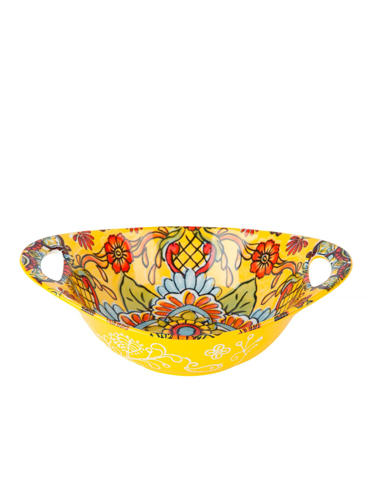 Nouvelle Салатник овальный с ручками "Arabesque" (желтый) 22,5х15х6,5см 0860151