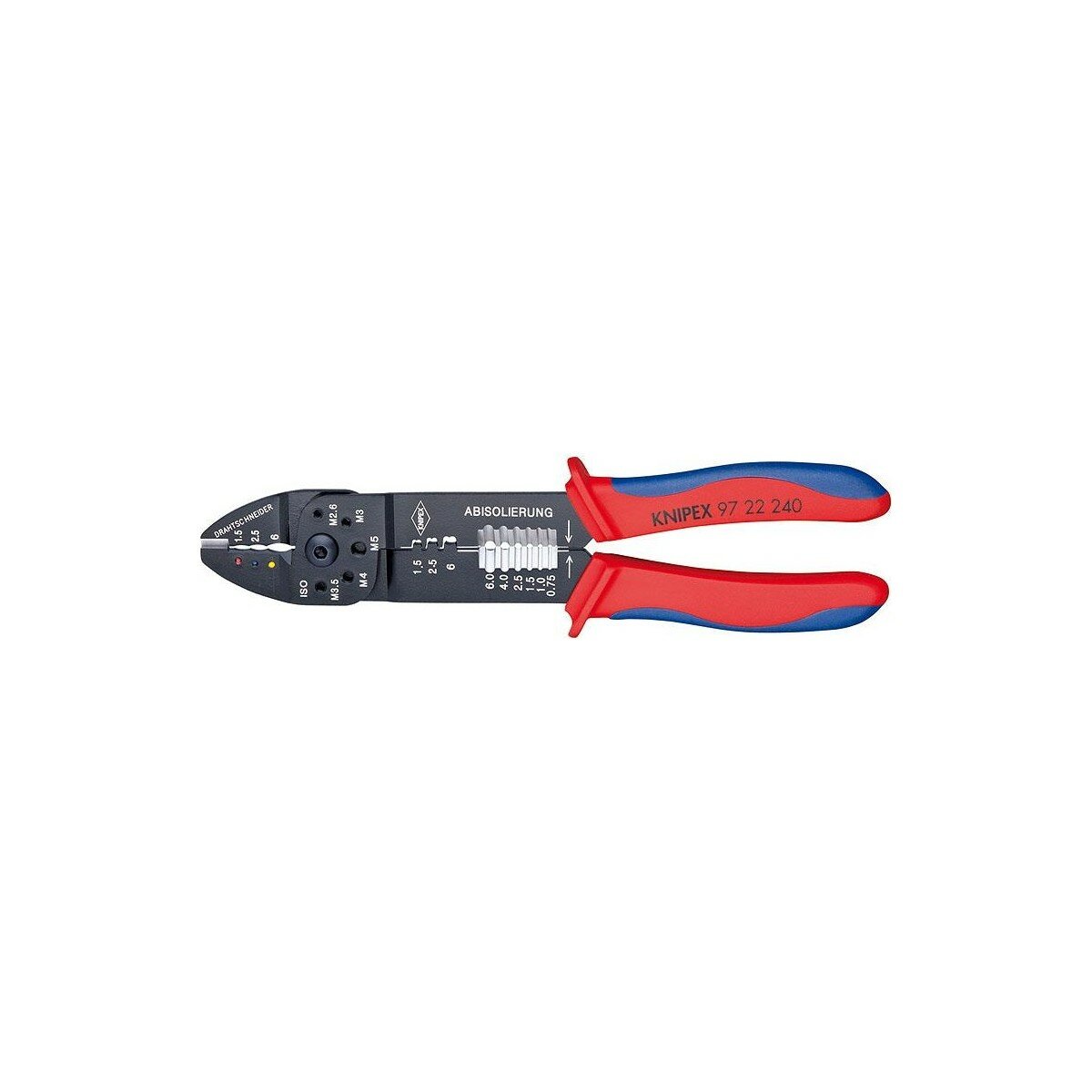 Клещи для опрессовки кабельных наконечников KNIPEX 9722240