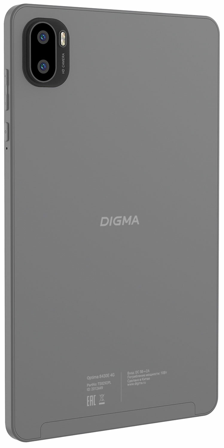 Планшет Digma Optima 8430E 4G Android 14, 4/ 64 Гб, 8 ядер, 4000 мАч — фото 1