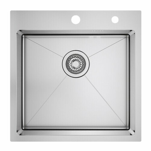 фото Мойка для кухни с коландером из нержавеющей стали raglo r700.5050.05
