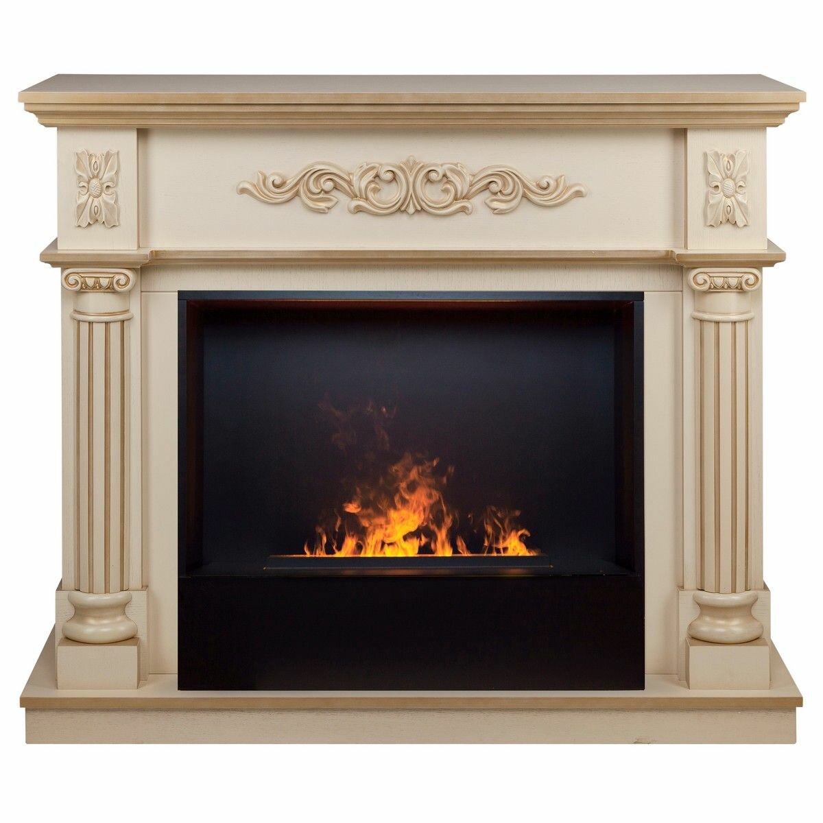 Электрокамин Silvia 26 WT-619G с очагом 3D Cassette 630 Black Panel