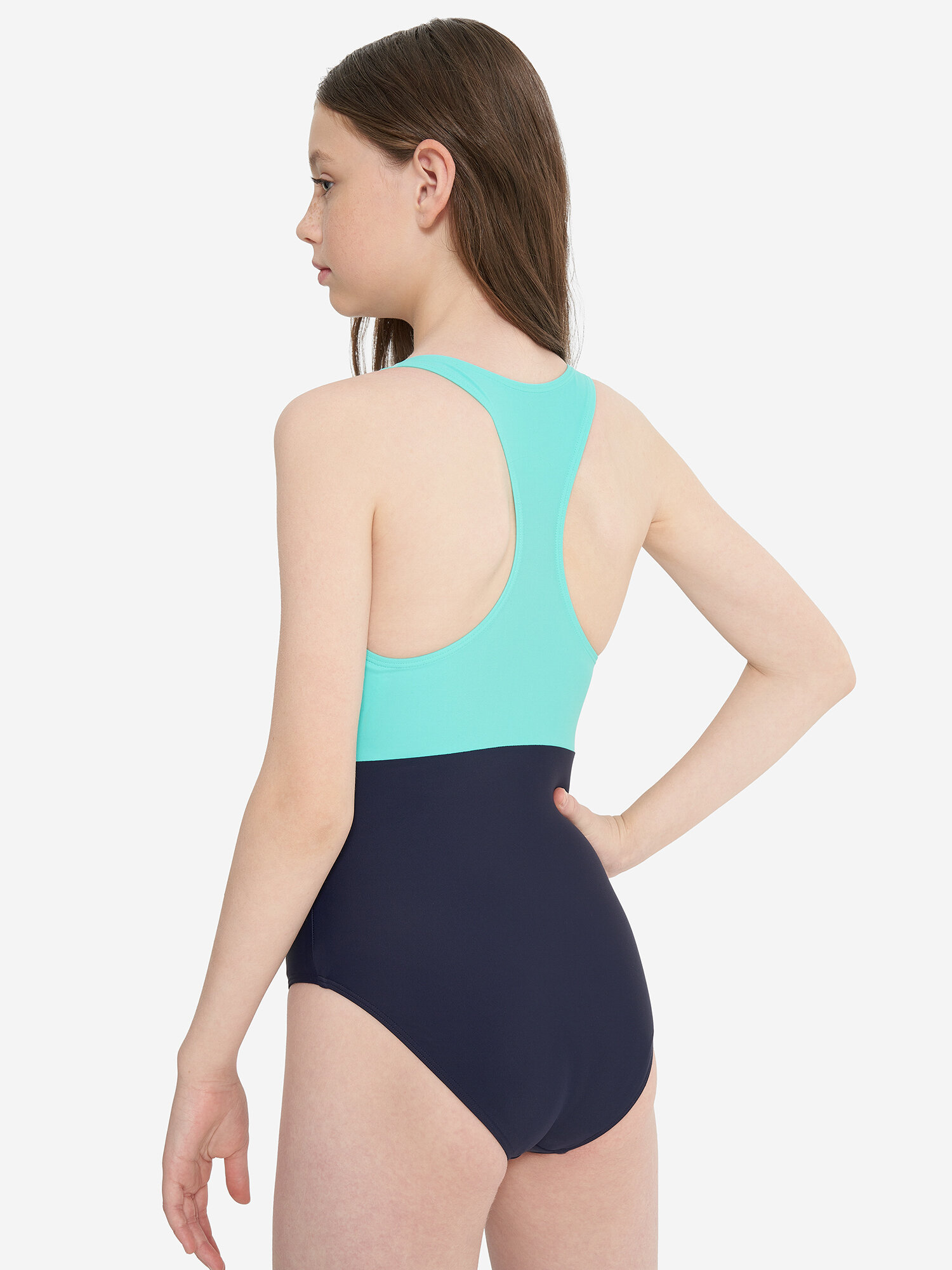 Пляжный комплект Fila Girl's Zipper Swimsuit, размер 140, синий/голубой — фото 1