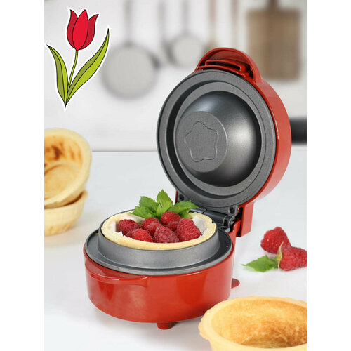 Электрическая мини-вафельница для тарталеток Oursson WM0514TDC Темная вишня 1750₽