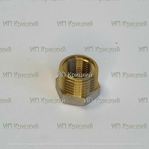 Футорка переходная никелированная латунь 1 х 12 TIM BX042N 330₽